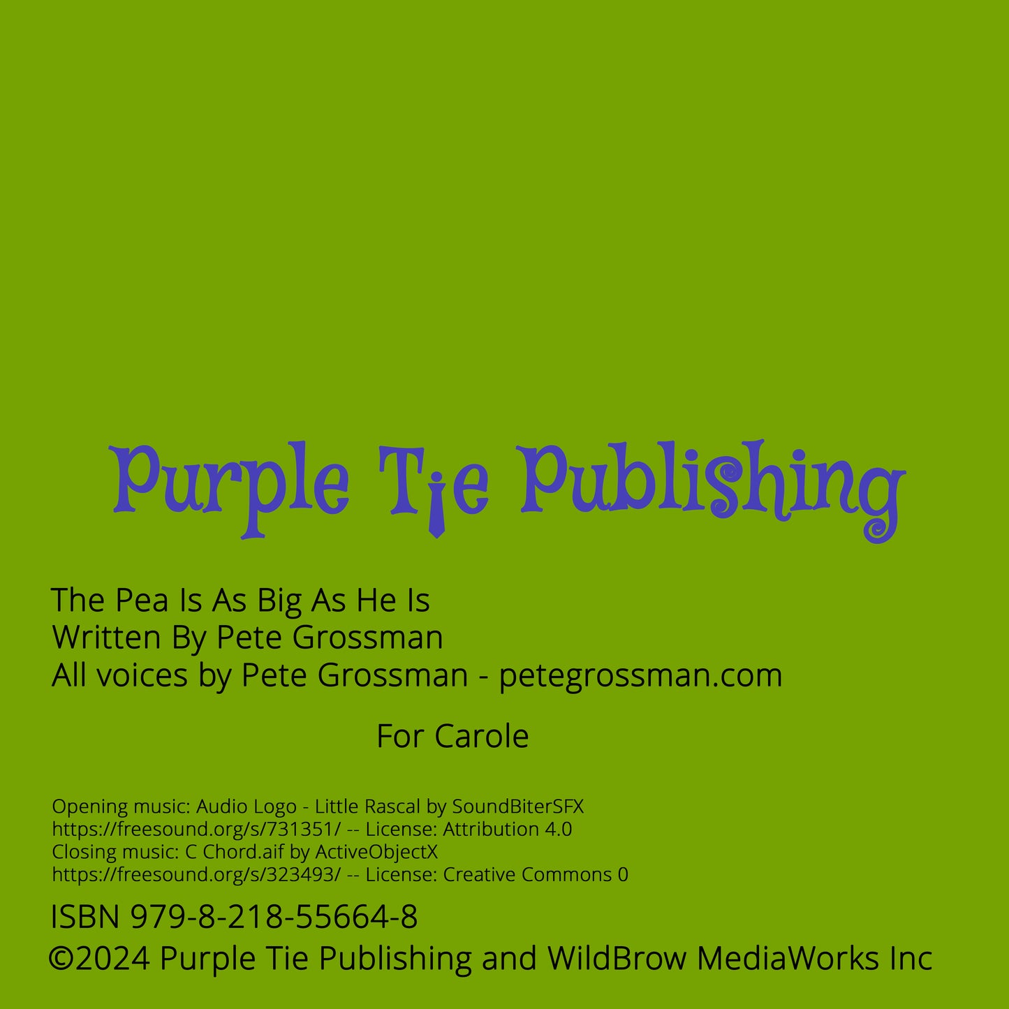 The Pea Is As Big As He Is! Children's Audiobook!