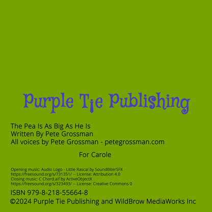The Pea Is As Big As He Is! Children's Audiobook!